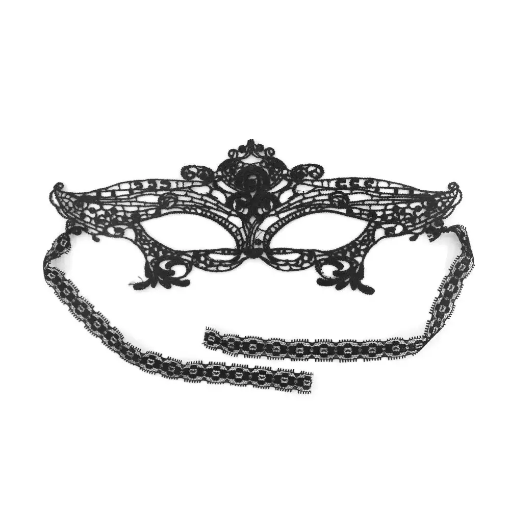 Black Lace Mask - Image 2