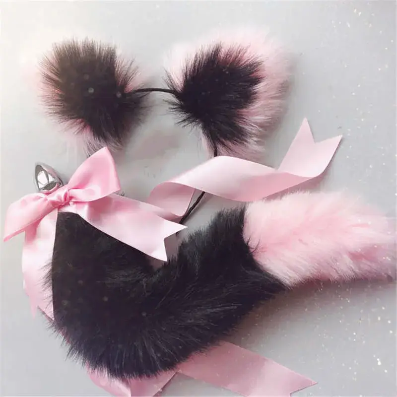 Multicolor Fox Tail Buttplug