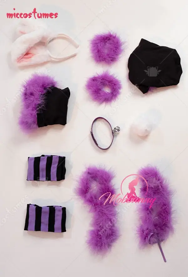 Purple Playboy Bunny Costume - Image 8