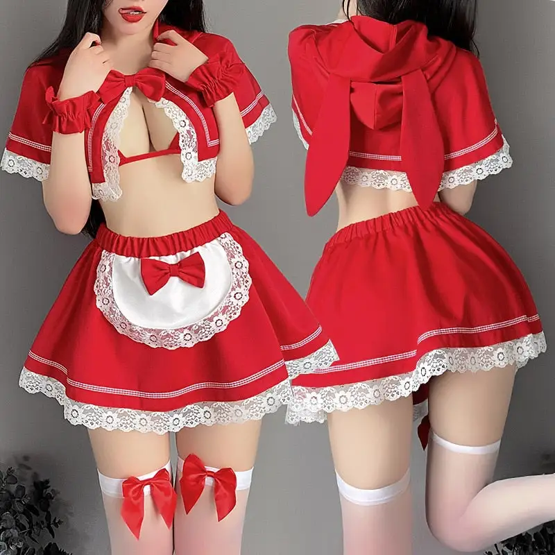 Red Riding Bunny Costume - Image 2