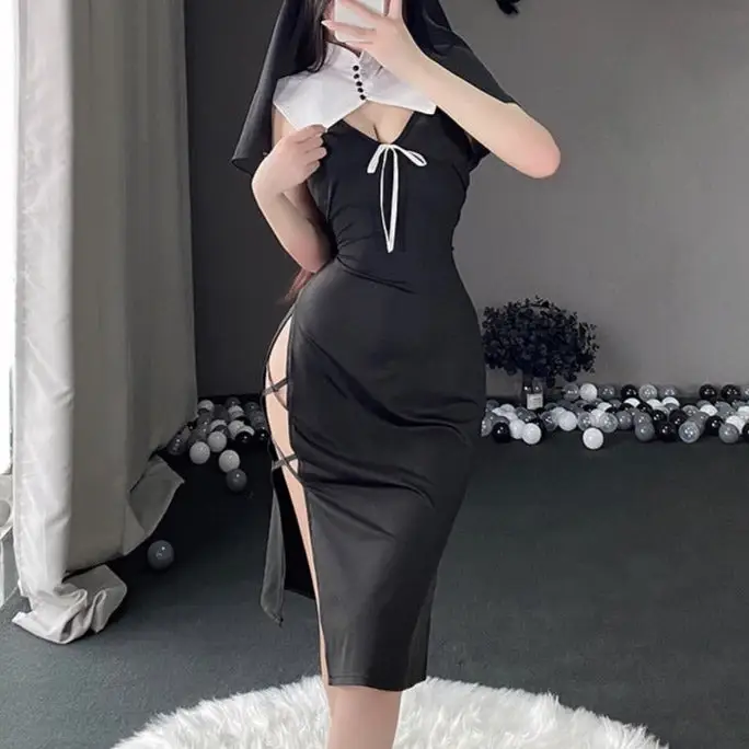 Role Play Sexy Nun Costume