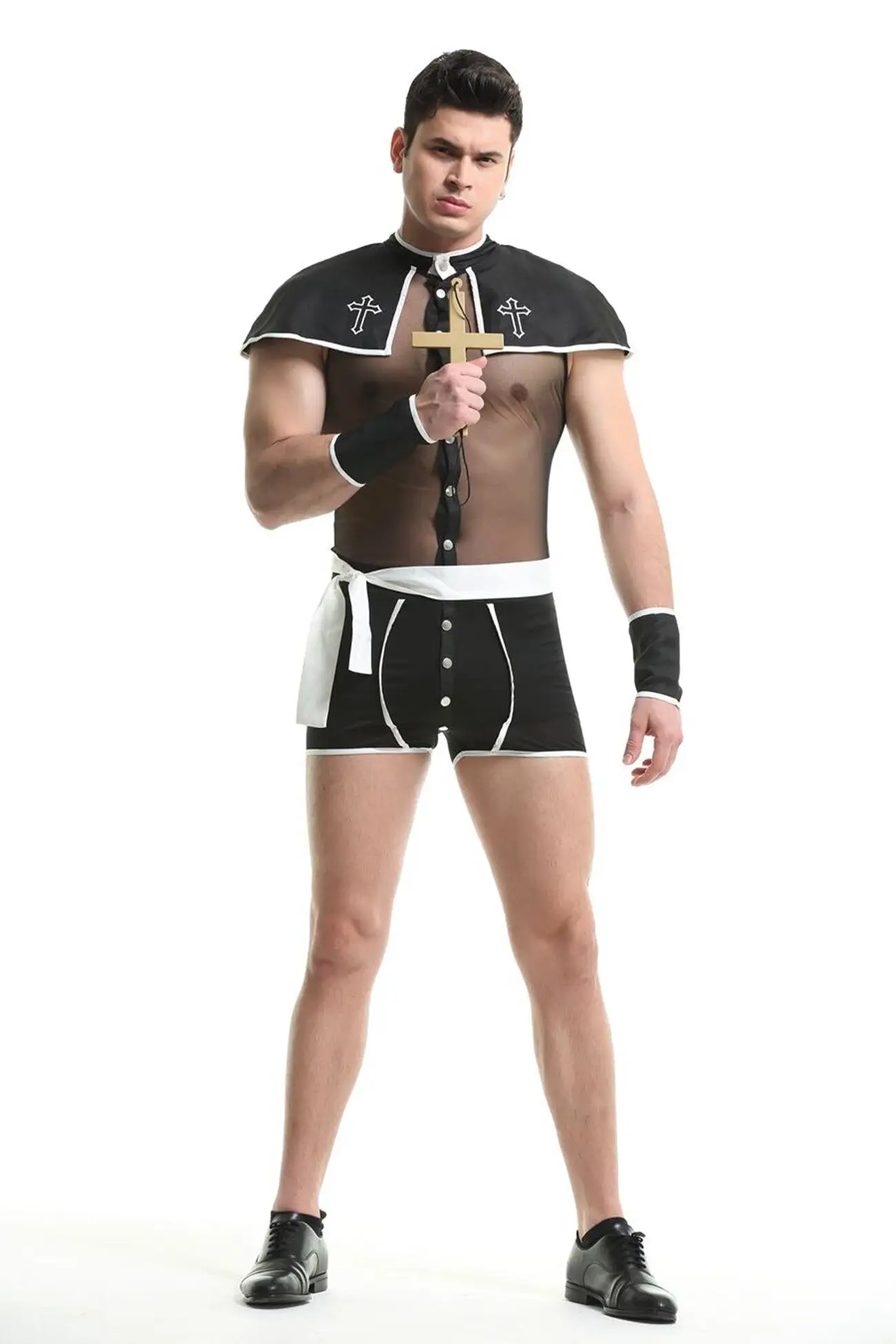 Sexy Male Priest Costume - Image 3