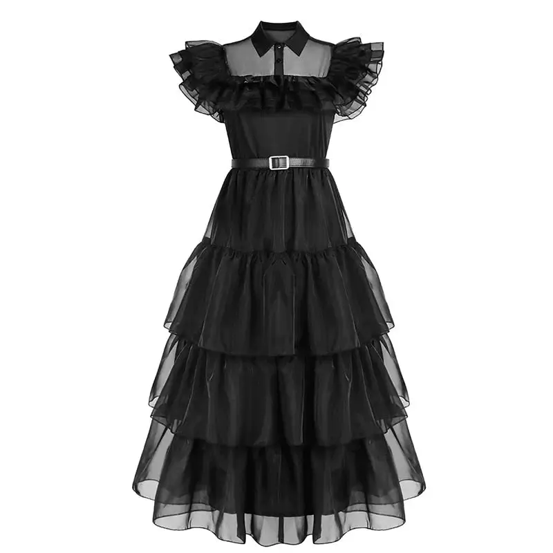Sexy Wednesday Addams Costume - Image 2